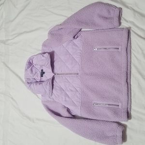 J.crew sherpa haft zipper jacket.